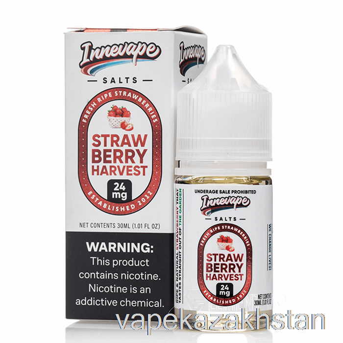 Vape Smoke Strawberry Harvest Salts - Innevape E-Liquid - 30mL 50mg